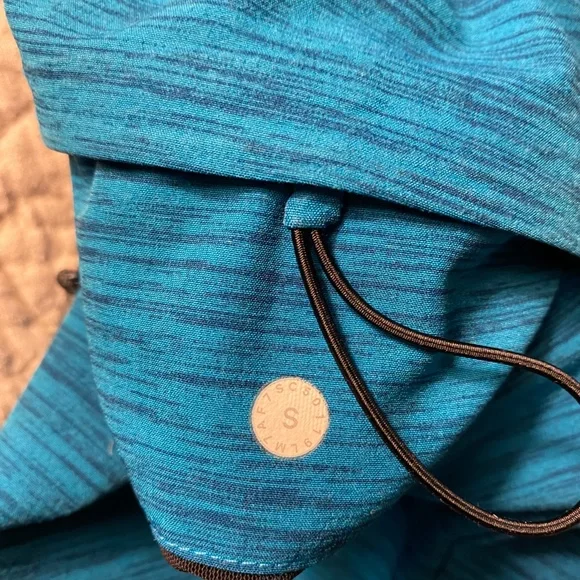 Lululemon Channel Cross Swim Short 7 Invert Heather Vivid Aqua Deep Marine Small - Picture 6 of 8